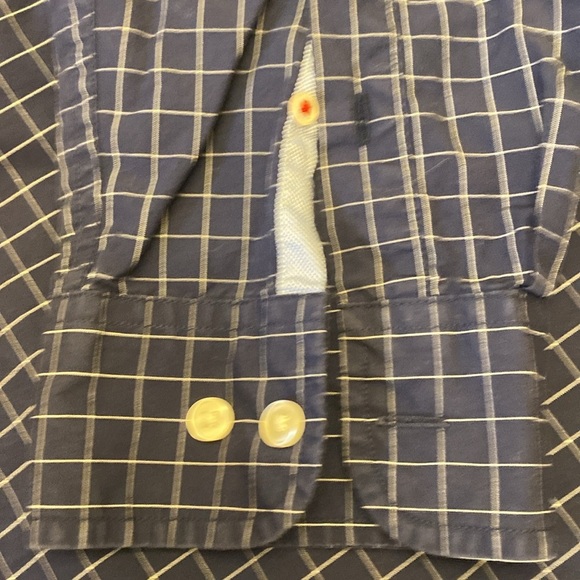 Tommy Hilfiger XXL Men’s Shirt Button Down Long Sleeve Navy Check - Picture 5 of 10